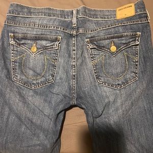 True religion vintage straight lowrise jeans